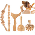 5 PCS Wood Therapy Massage Tools - Professional Maderoterapia Set for Body Contouring, Circulation Support and Muscle Tension Relief