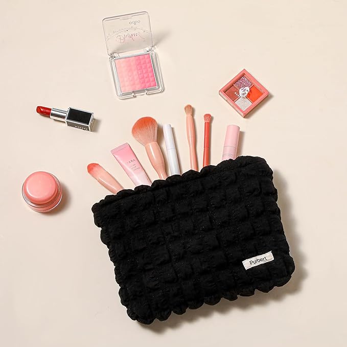 Purbert Bubble Cloud Makeup Bag - Large Capacity Travel Cosmetic Organizer