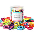 100 Pcs Baby Hair Ties, Seamless Cotton Toddler Hair Ties for Girls and Kids, Multicolor Small Soft No Damage Hair Elastics Ponytail Holders(10Colors)