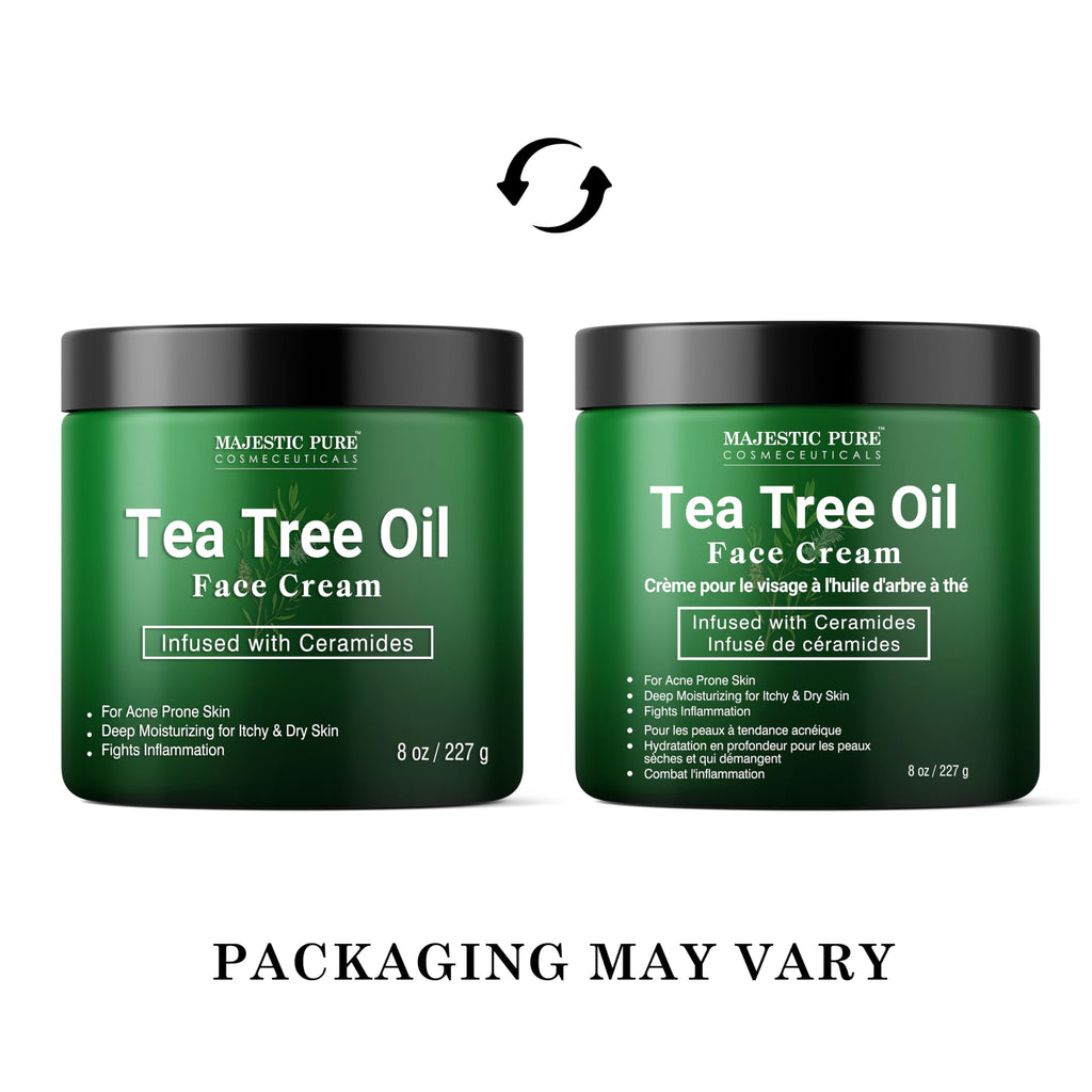 Majestic Pure Tea Tree Face Cream - 8 Oz