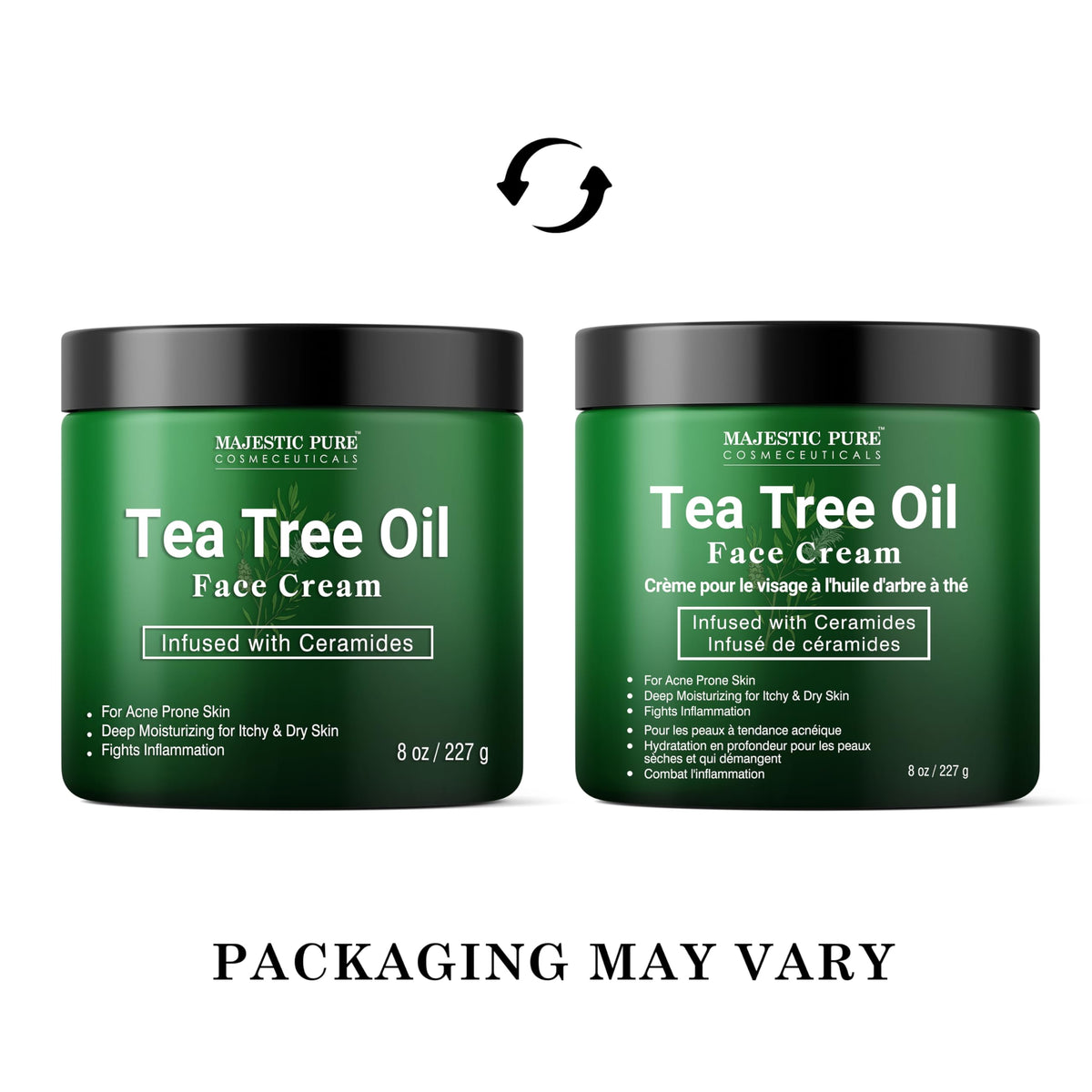 Majestic Pure Tea Tree Face Cream - 8 Oz