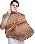 Abstract Paint Splashes Print Beard Bib Shaving Apron, Beard Hair Trimming Cape Gift For Dad