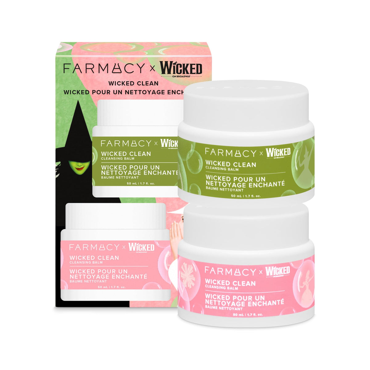 Farmacy Makeup Remover Cleansing Balm - Green Clean Waterproof Makeup Remover Balm + Oil Cleanser for Face - Gently Melts Make Up + SPF - Hydrates + Softens Skin with Super Greens + Papaya (50ml)