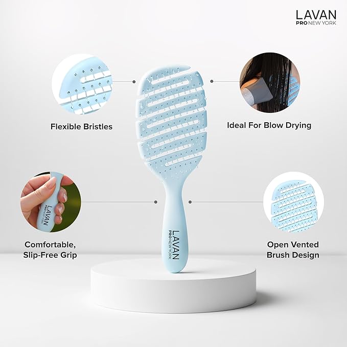 Flex Detangling Hair Brush (BABY BLUE)
