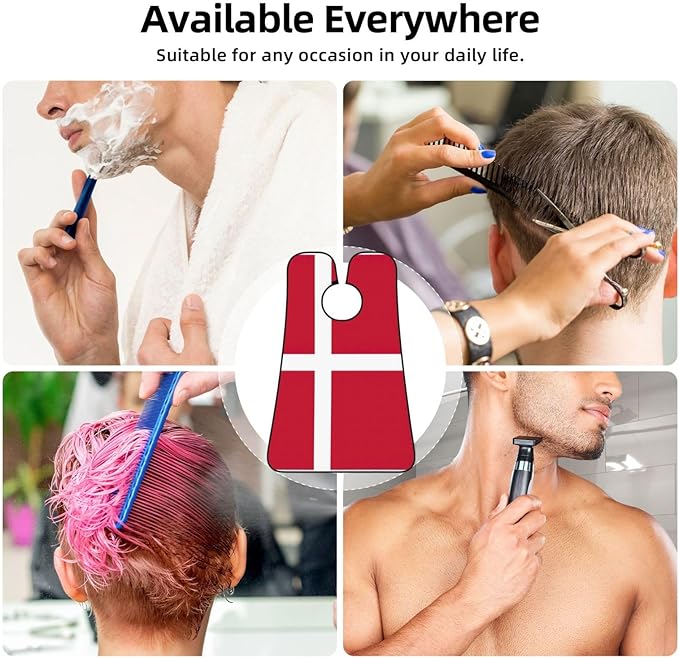 Flag Of Bangladesh Print Beard Bib Shaving Apron, Beard Hair Trimming Cape Gift For Dad