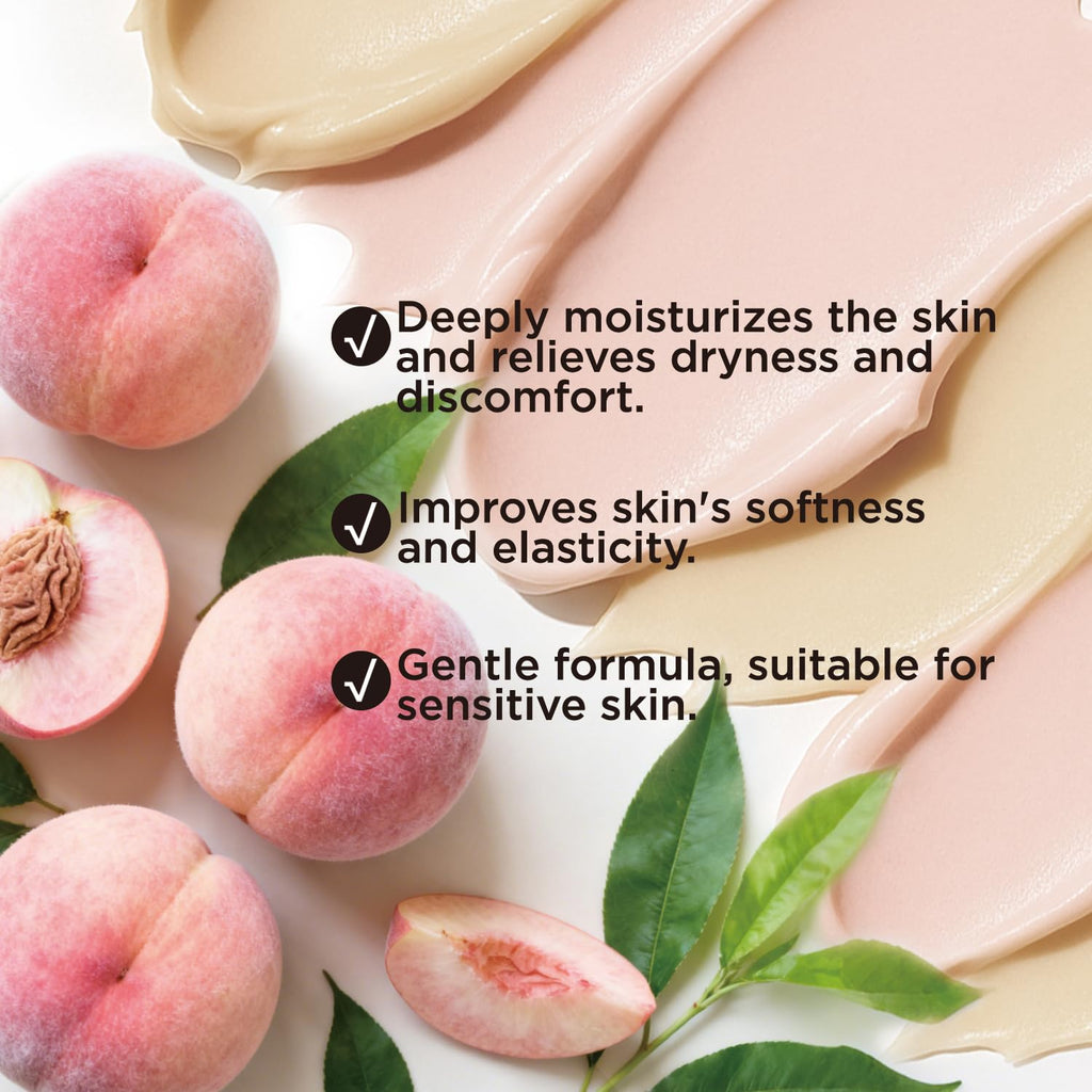 Embleaf Peach Whipped Body Butter, Shea Body Butter for Women Dry Skin, Natural Peach Lotion for Body Moisturizer-Deep Moisturizing and Softening-6.8 floz(200ml)