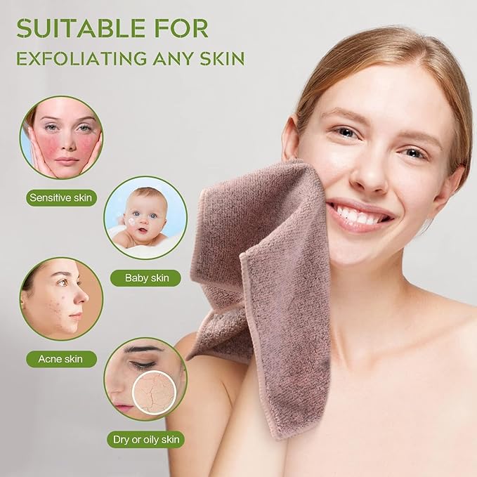 SINLAND Microfiber Face Cloths Highly Absorbent Washcloths Soft Feel Fingertip Towels Multi-Purpose Wash Cloths for Bathroom, Gym, Hotel, Spa and Kitchen, 12Inch x 12Inch