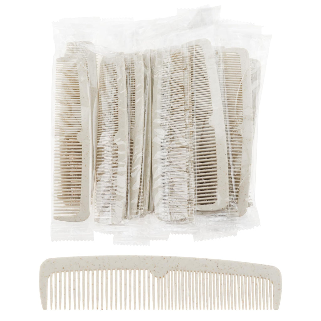 Hair Combs Bulk, 100 Pack Disposable Combs Individually Wrapped, Double Tooth for Beard and Hair, Suitable for Travel, Hotel, Event Gifting and Care Bag