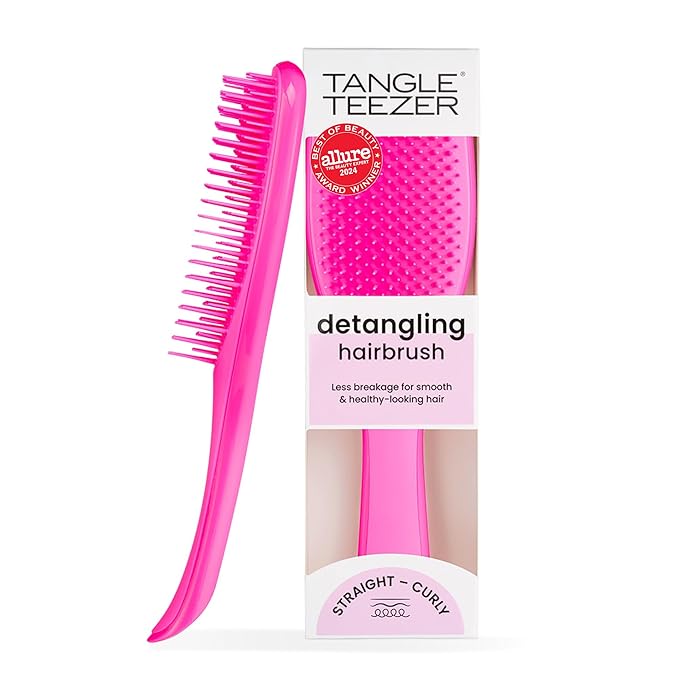 Tangle Teezer Ultimate Detangler Brush, Straight to Wavy, Runway Pink