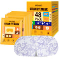 XPCARE Steam Eye Masks for Dry Eyes, Self Heated Steam Warm Eye Mask, Disposable Heated Eye Mask for Dark Circles, Puffy Eyes, Relief Stress Eye Fatigue (48PACK-Chamomile)