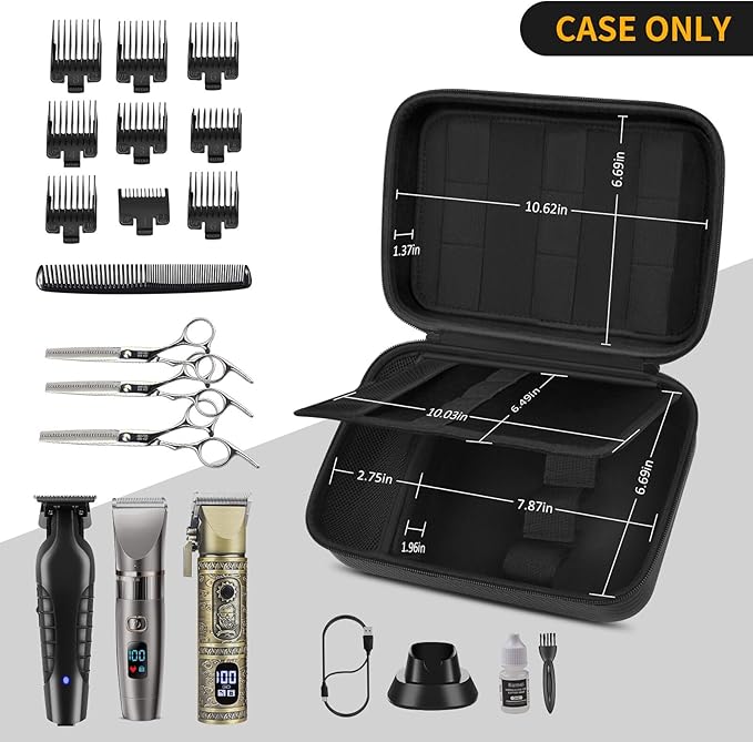 Boobowl Barber Accessories Bag for Clippers and Supplies, Hair Clipper Box