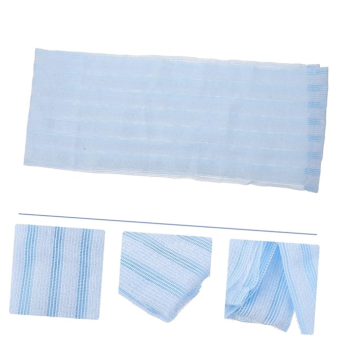 AUTSUPPL Portable Back Bath Towel Double-Sided Exfoliating Shower Scrubber Straps for for Deep Cleaning Back Neck and Shoulders
