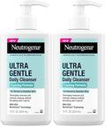 Neutrogena Ultra Gentle Foaming Facial Cleanser, Foaming Face Wash for Sensitive Skin, Gently Cleanses Away Dirt, Oil & Makeup Without Over Drying, Fragrance-Free, 12 fl. oz (Pack of 2)