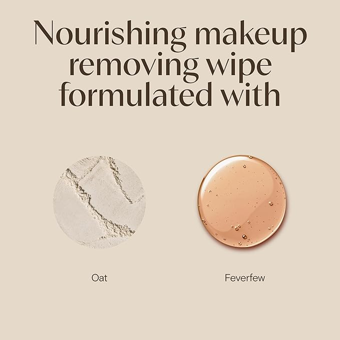Aveeno Calm + Restore Unscented Makeup Remover Face Wipes, Fragrance Free Facial Cleansing Towelettes with Oat Extract & Calming Feverfew Leave Skin Feeling Soothed, Alcohol Free, 25 ct