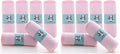 HIPHOP PANDA Baby Washcloths, Rayon Made from Bamboo - 2 Layer Ultra Soft Absorbent Newborn Bath Face Towel - Reusable Baby Wipes for Delicate Skin - Pink, 12 Pack