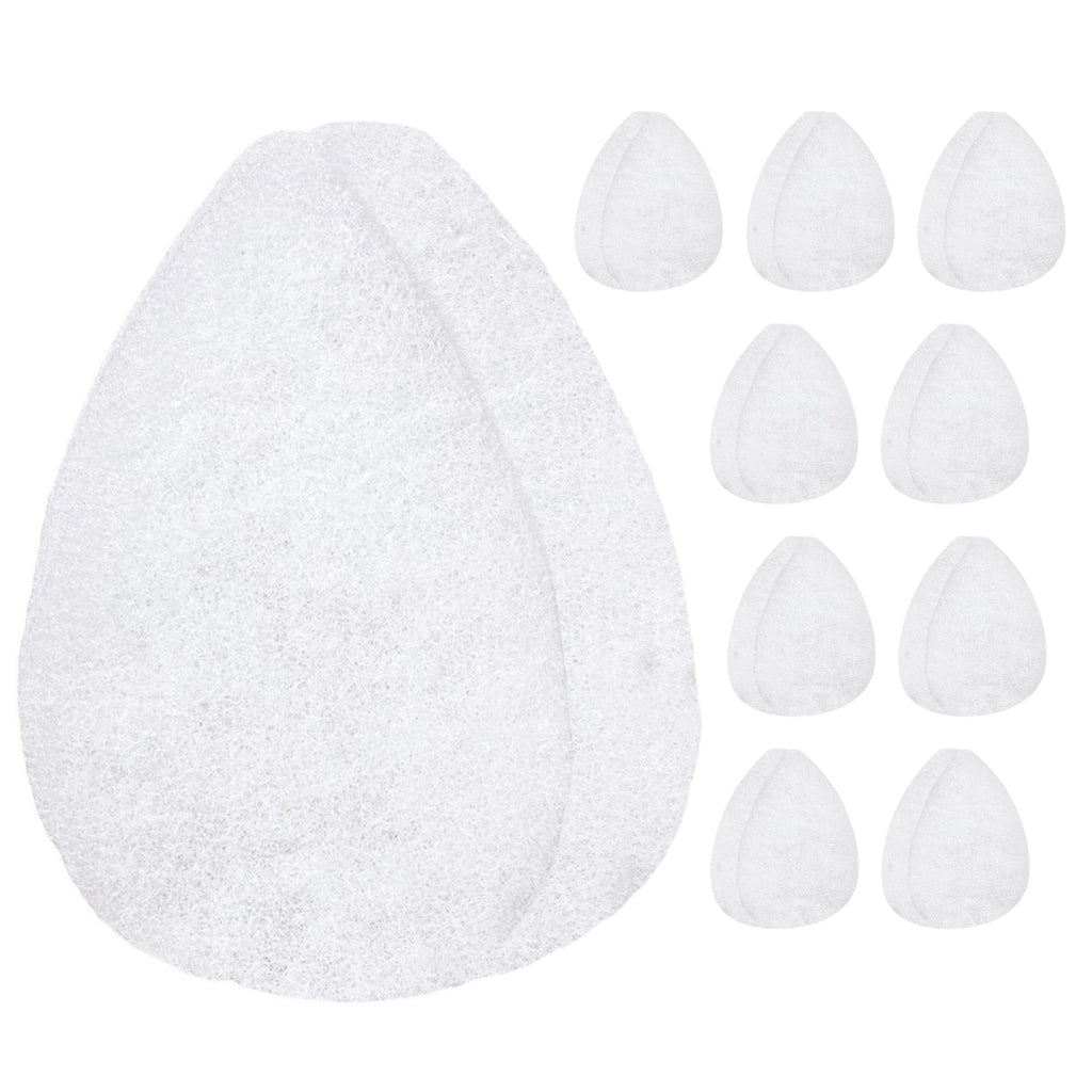 IMPRESA Facial Sponge - Daily Deep Cleansing Face Scrubber - Gentle Exfoliating Pads for Dead Skin Removal - Reusable Face Scrub Pads for Normal to Oily Skin (White, Thick)