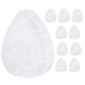 IMPRESA Facial Sponge - Daily Deep Cleansing Face Scrubber - Gentle Exfoliating Pads for Dead Skin Removal - Reusable Face Scrub Pads for Normal to Oily Skin (White, Thick)