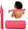 Bathway African Net Sponge Authentic, 47 inches Exfoliating Body Scrubber, Back Scrubber for Shower, African Bath Sponge with Knots, Durable Loofah Washcloth for Women & Men Daily Use