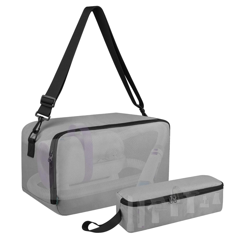 Beautyflier Pet Grooming Supplies Organizer, Protective Tote Bag Case for Pet Grooming Kit & Vacuum Suction Dogs Cats Hair, Travel Pouch Bag for Pet Dog Grooming Vacuum Kit, Bag Only (Gray)