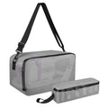 Beautyflier Pet Grooming Supplies Organizer, Protective Tote Bag Case for Pet Grooming Kit & Vacuum Suction Dogs Cats Hair, Travel Pouch Bag for Pet Dog Grooming Vacuum Kit, Bag Only (Gray)