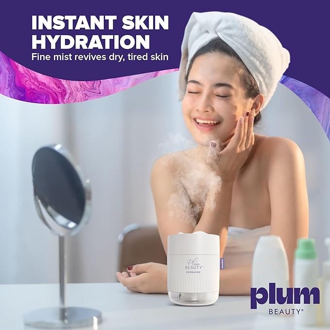 Plum Beauty Portable Facial Steamer - Face Steamer for Facial Deep Cleaning