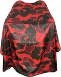 Barbohoo Barber Cape for Men Professional Hair Cutting Salon Cape with Snap Closures Waterproof Large Hairdressing Styling Cape Gown for Barber- 63”× 56” (New Camouflage C)