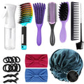 Detangling Brush Set for Curly Hair Afro America/African 3a to 4c Texture
