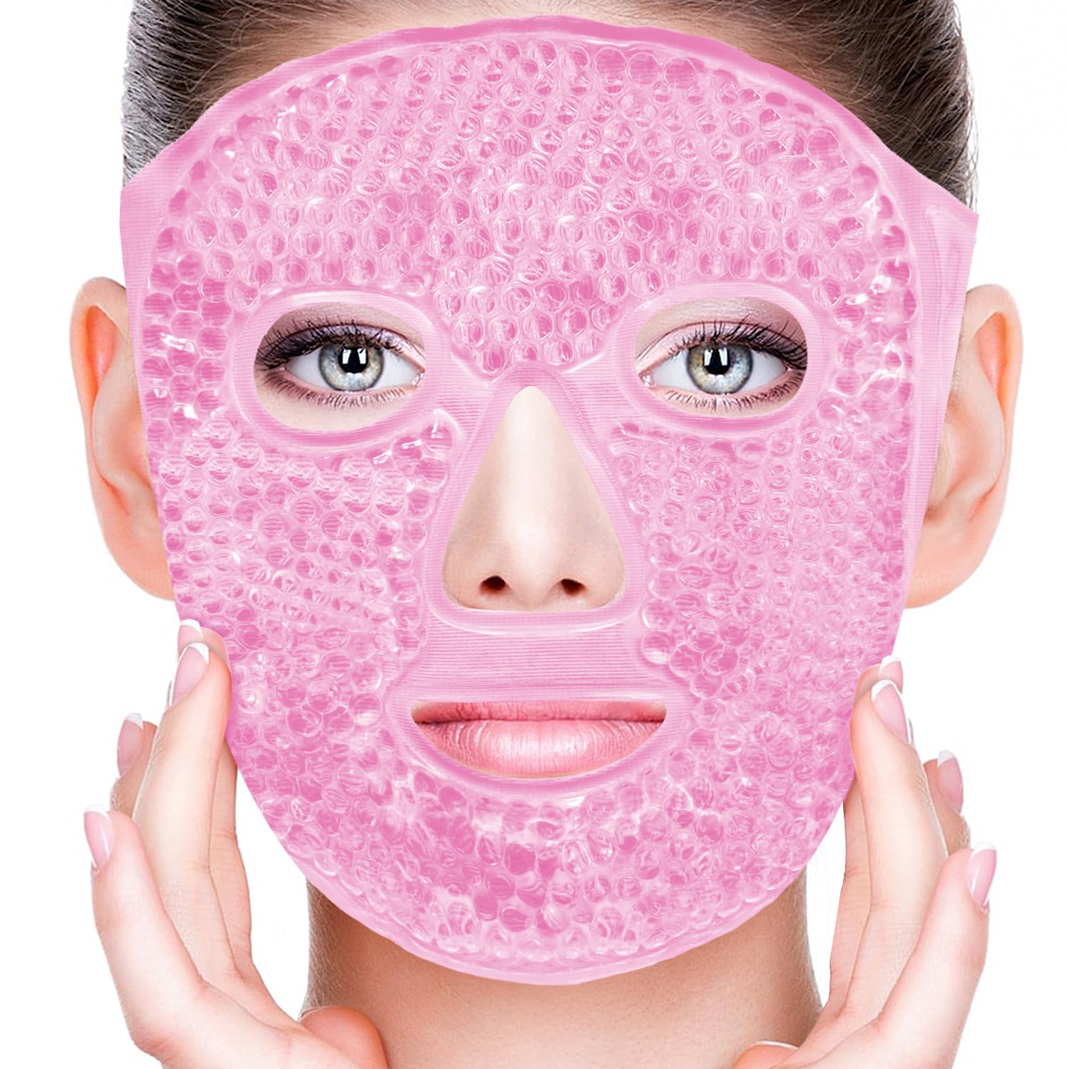 CONBELLA Cold Face Eye Masks Ice Face Mask Hot Cold Compress