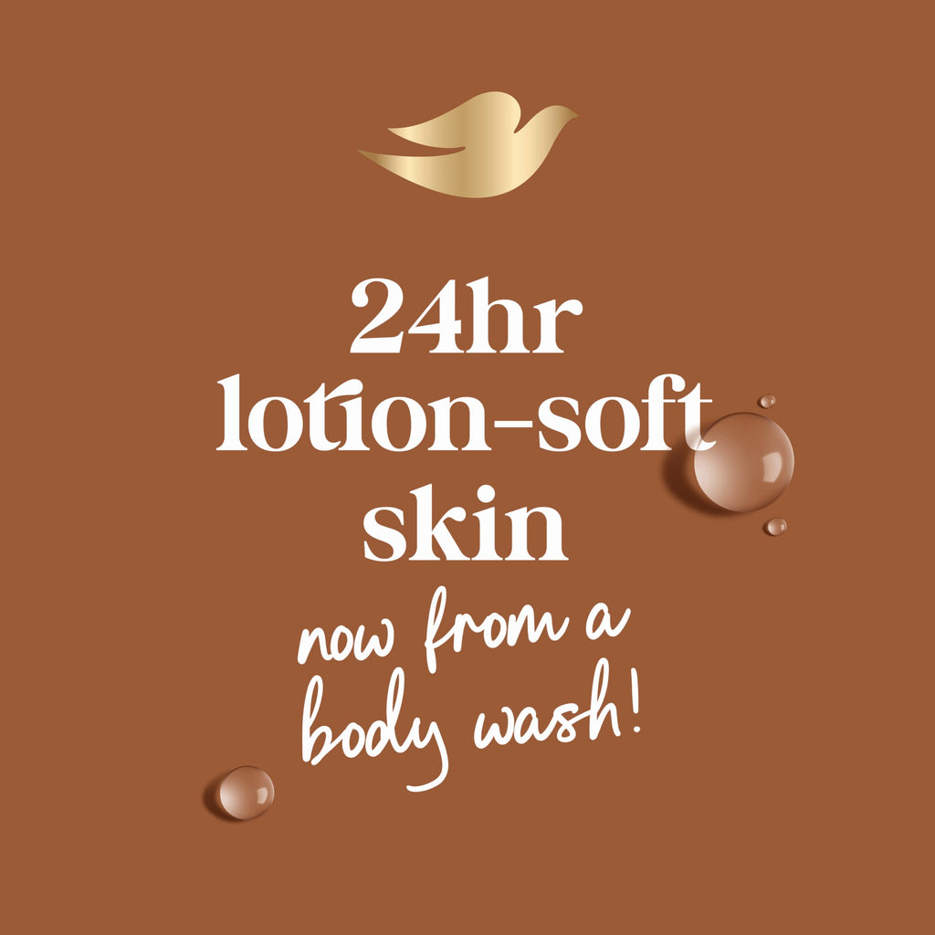 Dove 24hr Lotion Body Wash Restore Coconut & Cocoa Butter, 30.6 oz | Moisturizing body wash with MicroMoisture for 24-hour hydration and soft skin