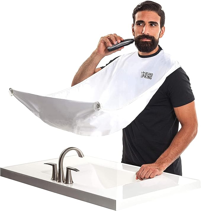 BEARD KING Beard Bib Apron - As Seen on Shark Tank – Gifts for Him, Stocking Stuffers for Men, Mens Gift