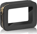Prite Clear Makeup Bag Travel Cosmetic Organizer Toiletry Case for Women