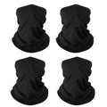 Fivali 4 Pack Neck Gaiter Face Mask: Cooling Windproof Breathable Bandana