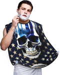 Pansy Perfection Print Beard Bib Shaving Apron, Beard Hair Trimming Cape Gift For Dad