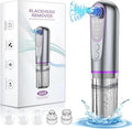 Blackhead Remover Vacuum with Microbubble Cleaning, Facial Pore Extractor & Pro Cleanser Tool, 3 Suction Levels, 5 Replaceable Heads for Deep Cleansing & Skin Care