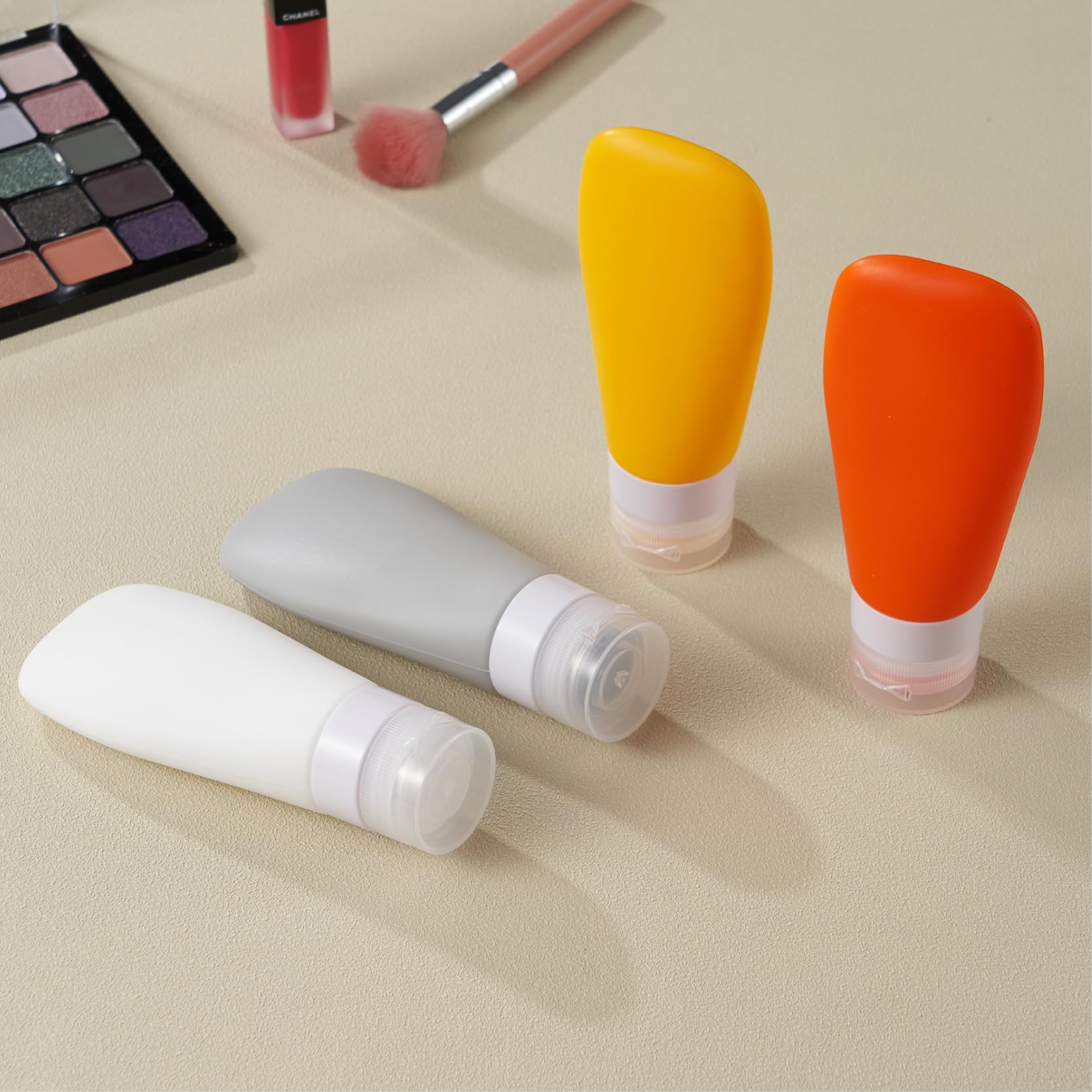 INSFIT Travel Bottles for Toiletries, TSA Approved 3oz Leak Proof Travel Size Toiletries, BPA Free Refillable Travel Essentials for Shampoo Body Wash Lotion
