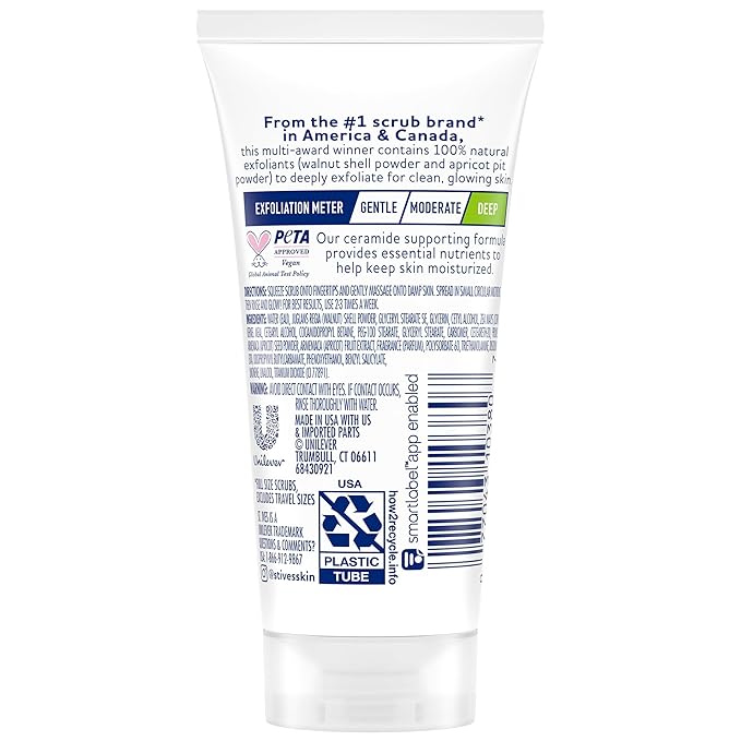 St. Ives Apricot Scrub Exfoliant, Travel-Size – Fresh Skin Exfoliating Apricot Facial Scrub, 1 Oz