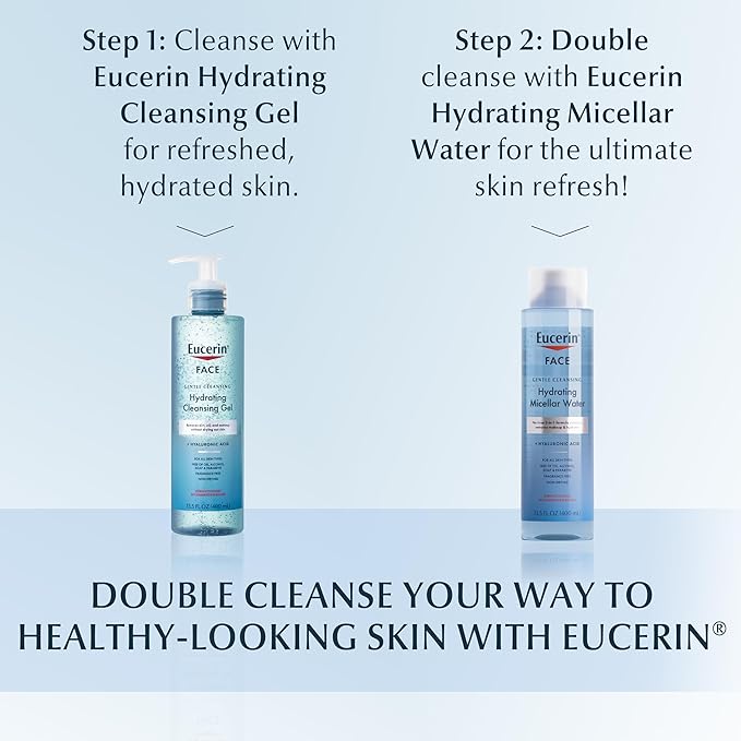Eucerin Gentle Cleansing Hydrating Gel Cleanser, 13.5 Fl Oz Bottle