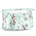 Richeart Makeup Bag, Clear Bag with Zipper, 3PC Floral Flowers Makeup Pouch, Waterproof Small Pouch, Portable Travel Toiletry Bag, B