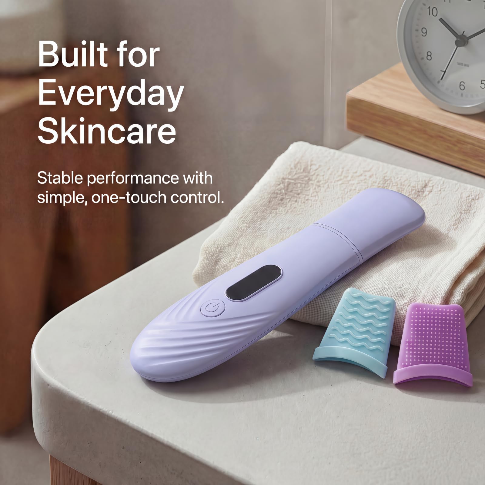Skin Scrubber Face Spatula, Blackhead Remover Tool for Facial Deep Cleansing, Face Spatula Pore Cleaner with 4 Modes, Whitehead Remover, Blackhead Extractor, Face Scrubber (Purple)