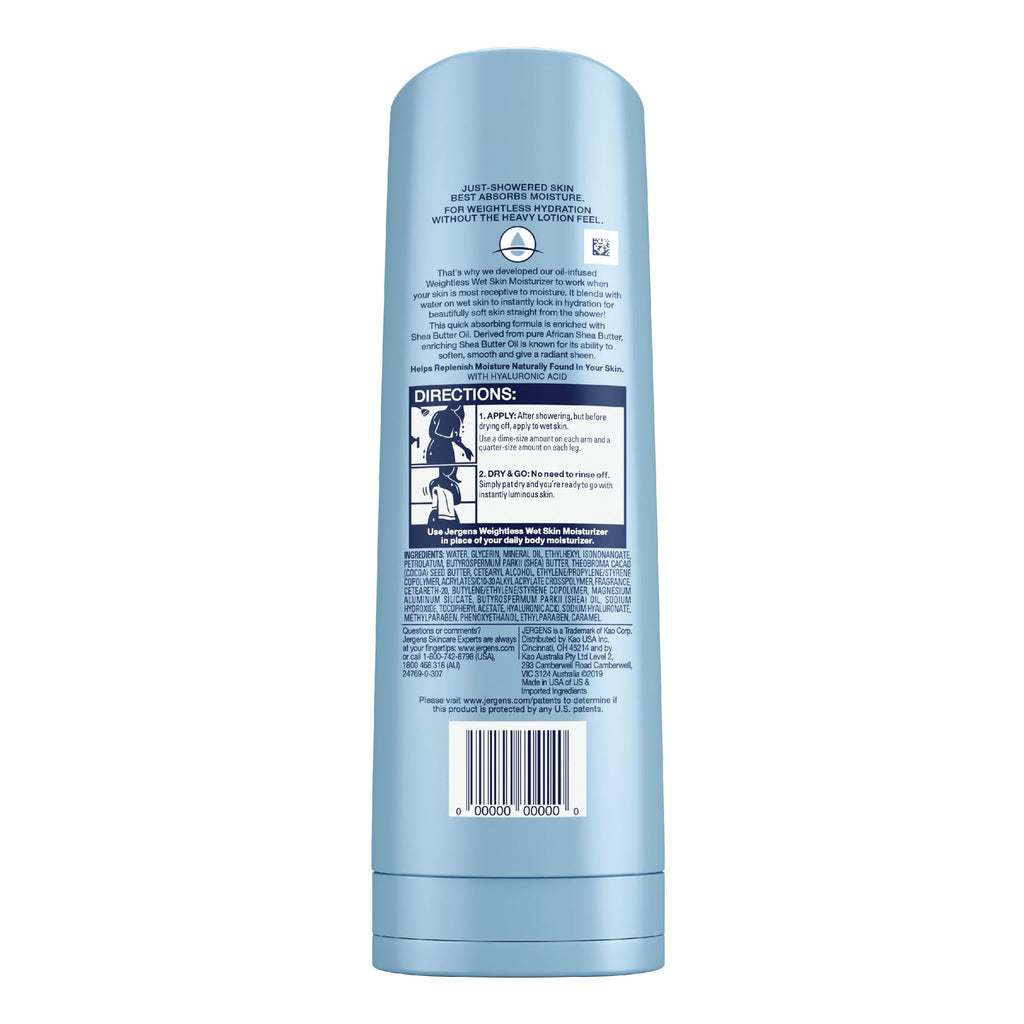 Jergens In Shower Lotion For Dry Skin, Wet Skin Moisturizer, 10 fl oz