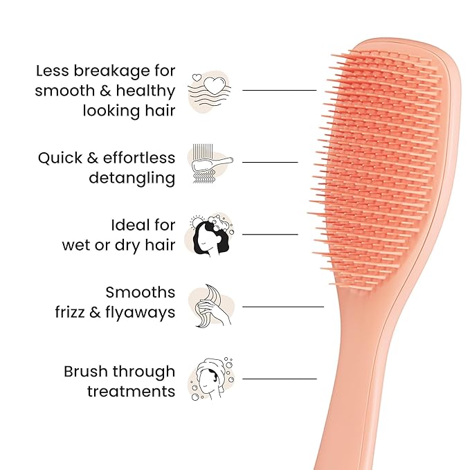 Tangle Teezer Ultimate Detangler Brush, Straight to Wavy, Apricot