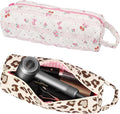 2PCS Quilted Hair Tools Travel Bags Compatible with Shark FlexStyle Revlon