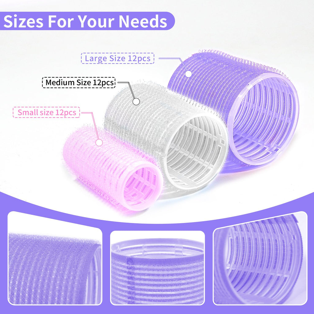 my novel things Hair Curlers Rollers 50Pcs Set With 36PCS Hair Rollers