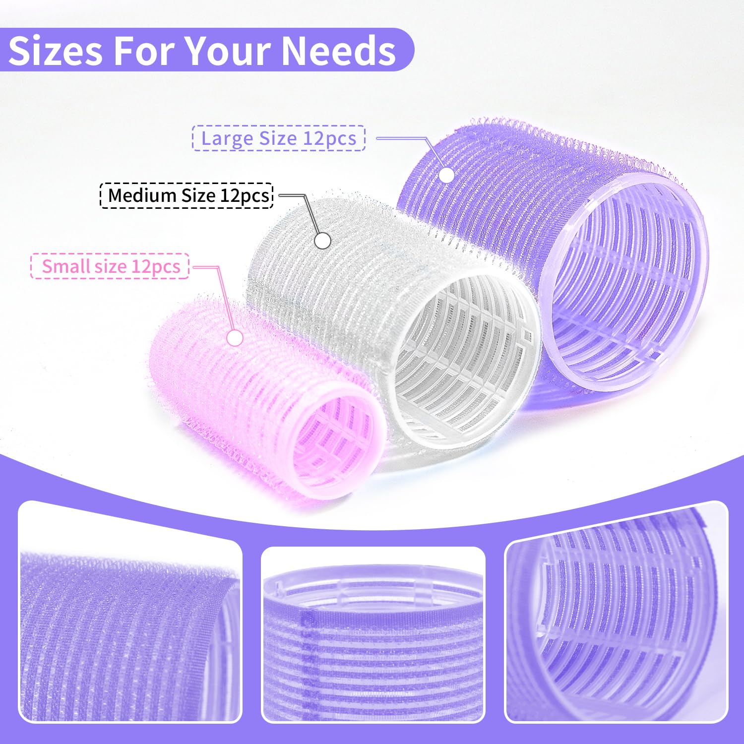 my novel things Hair Curlers Rollers 50Pcs Set With 36PCS Hair Rollers