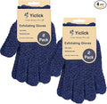 Yiclick Heavy Exfoliating Gloves, Exfoliating Body Scrubber for Bath Shower Exfoliation, Body Scrub Exfoliator for Dead Skin Remover, Exfoliate Sponge Loofah Washcloth Mitt Men Women