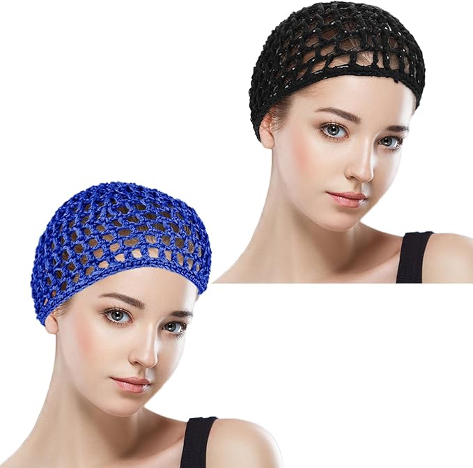 Wig Cap Thick Long Hair Caps Adjustable Net Mesh Braided Weaving Making Crochet Sew Weave Fishnet Grip Headband