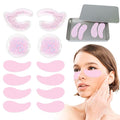 my novel things Reusable Eye Pads 6 Pairs, Silicone Face Patches and Gel Under Eye Pads Cold Warm Eye Compress for Reduce Puffiness Circles Wrinkle Cooling Eye Mask Ice Packs Gift for Women Girls
