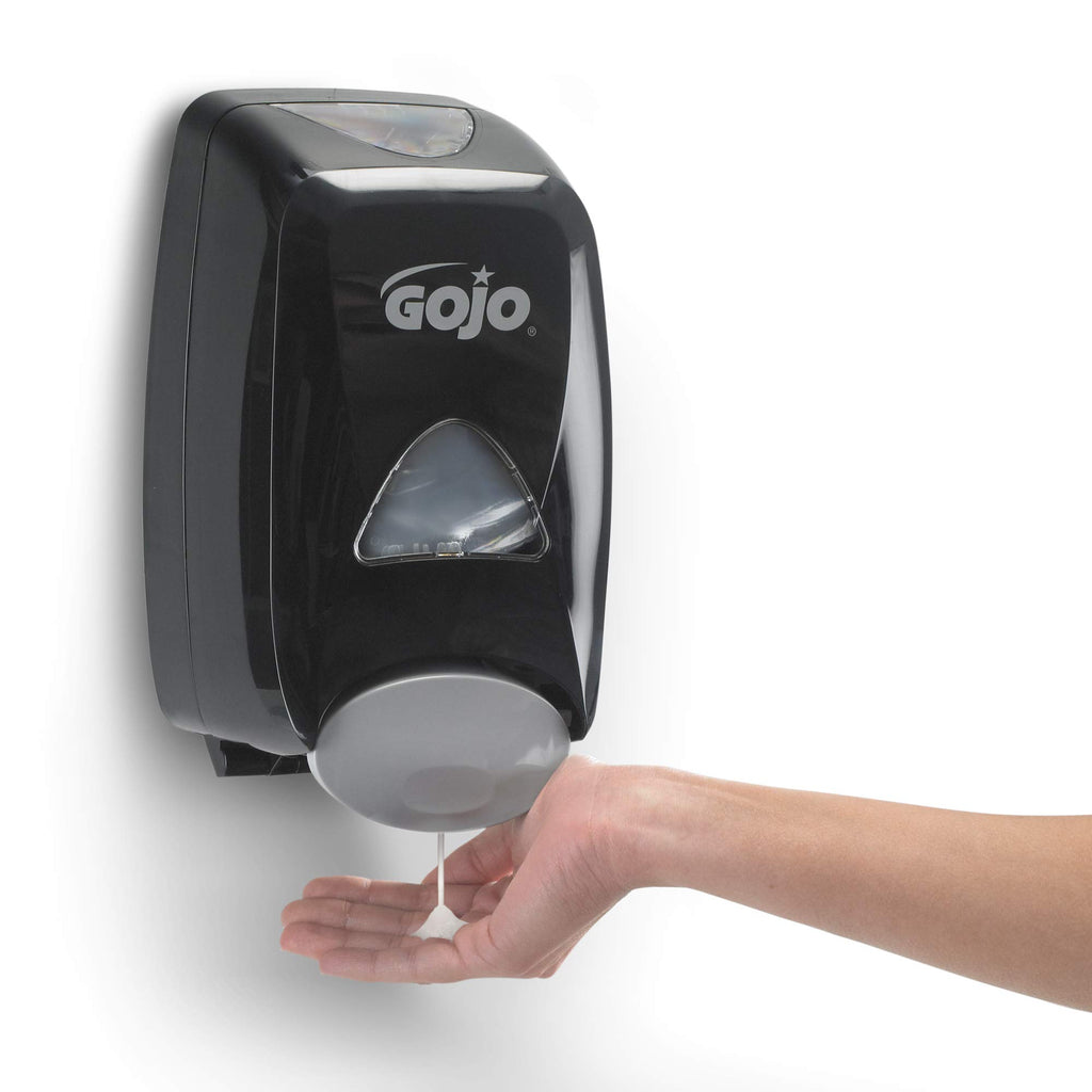 GOJO FMX-12 Push-Style Foam Soap Dispenser, Black, 1250 mL - 5155-06