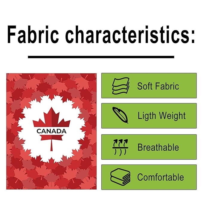 Professional Barber Cape for Men with Copper Snaps Haircut Salon Capes for Hairstylists Water-Resistant Hairdresser Gown, 63"×56" (Canadian Flag)