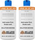 Dilution Bottle for Dog Shampoo, Mixing Bottle for Professional and Home Grooming, for Shampoo, Conditioner, and Solutions, Unscented, 35 oz (3)